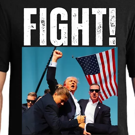 Donald Trump Fight Fist 2024 Pajama Set