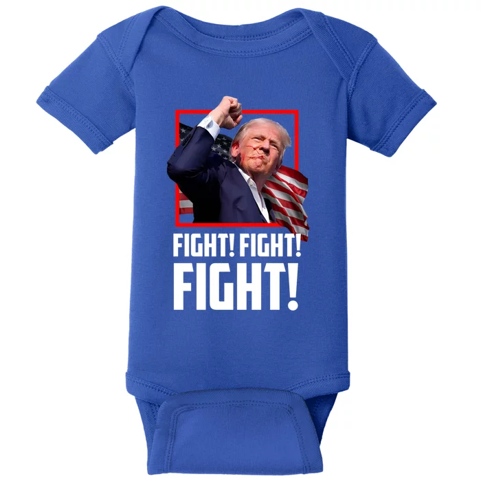 Donald Trump Fight Fighting Fighters Supporters Americans Baby Bodysuit