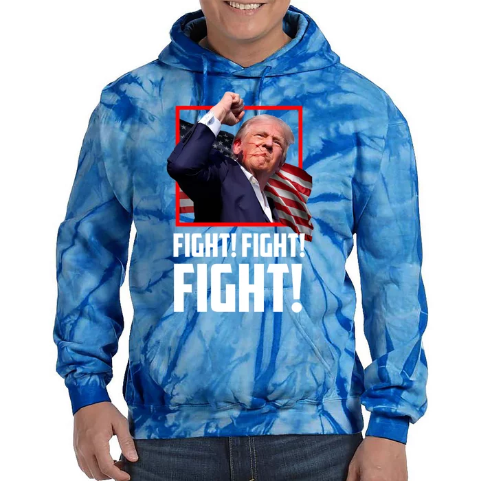 Donald Trump Fight Fighting Fighters Supporters Americans Tie Dye Hoodie