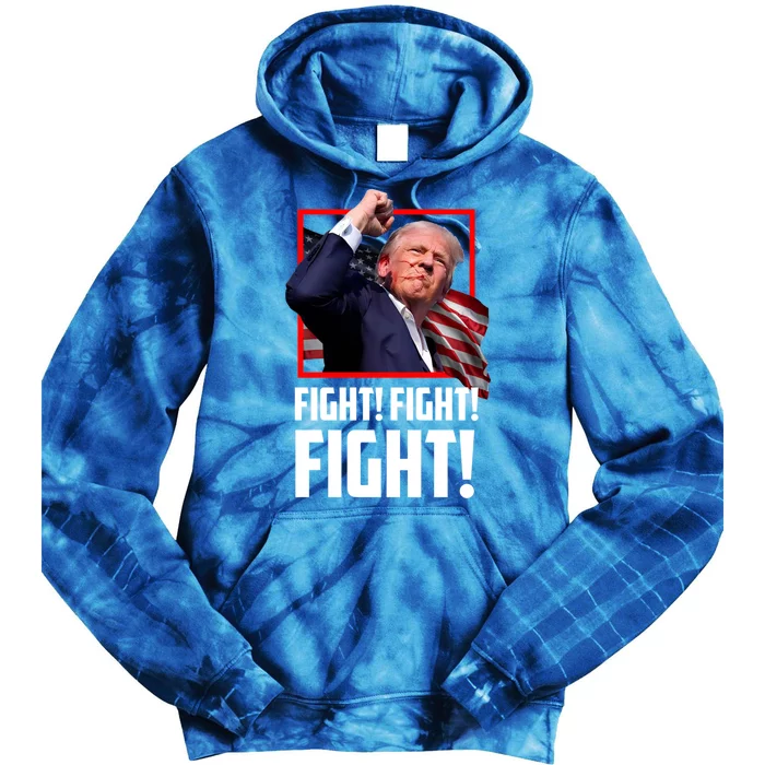 Donald Trump Fight Fighting Fighters Supporters Americans Tie Dye Hoodie