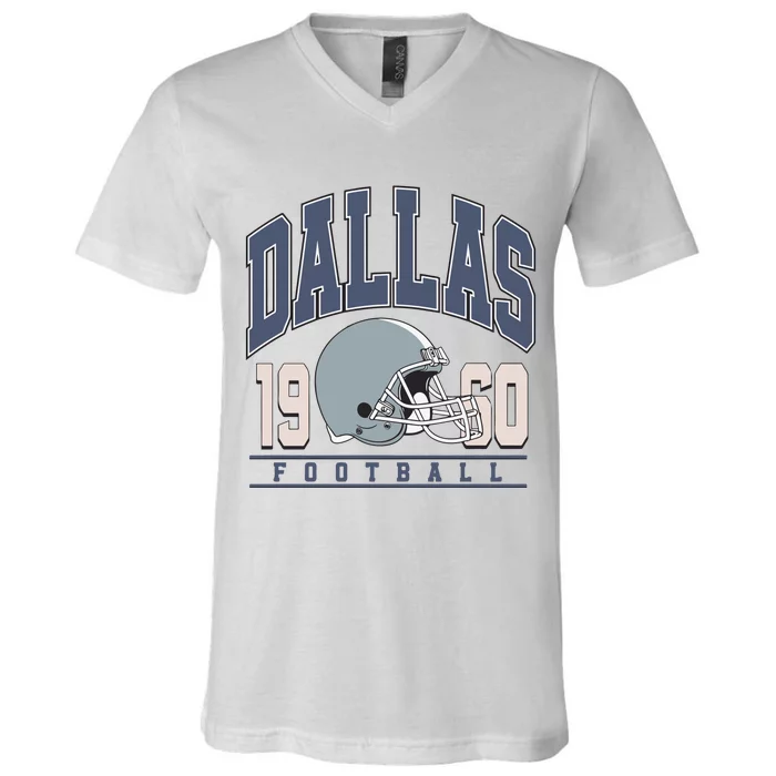 Dallas Texas Football V-Neck T-Shirt