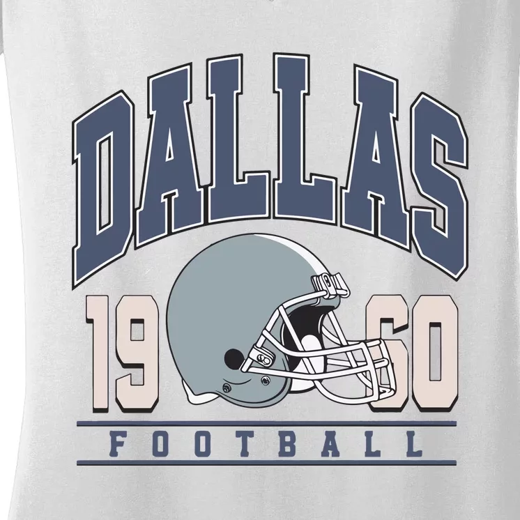 Dallas Texas Football Women's V-Neck T-Shirt