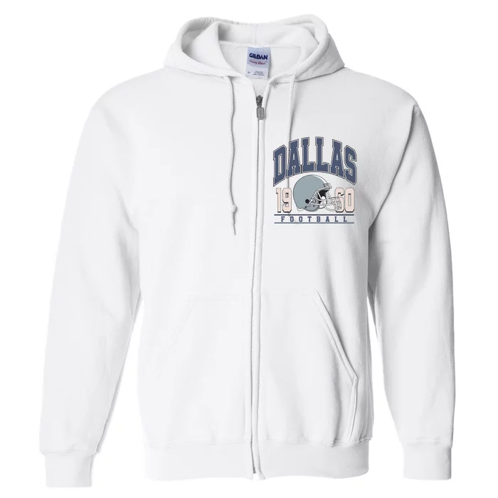 Dallas Texas Football Full Zip Hoodie