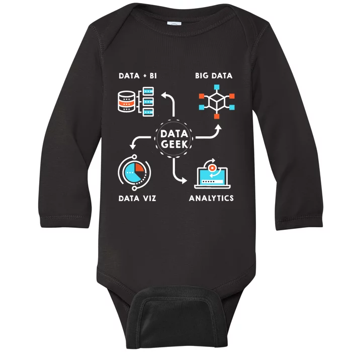 Data Tshirt For Data Scientists, Analysts And Engineers TShirt Baby Long Sleeve Bodysuit