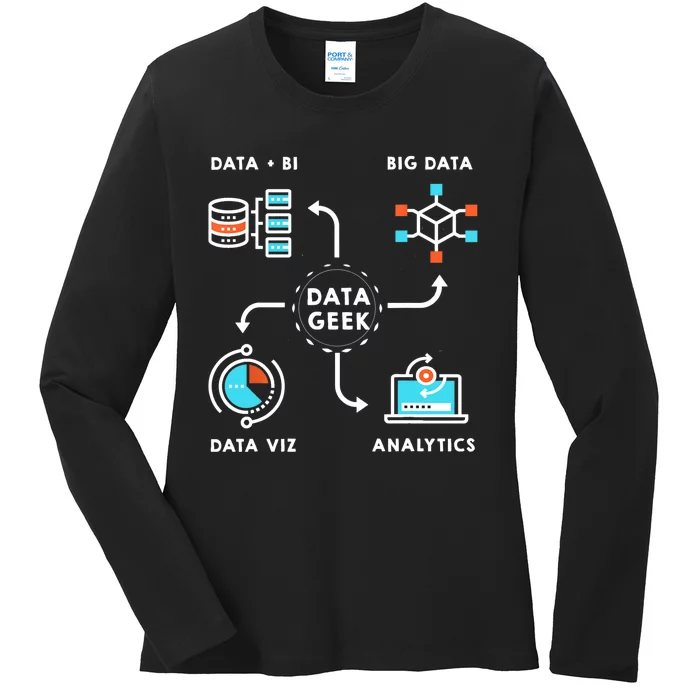 Data Tshirt For Data Scientists, Analysts And Engineers TShirt Ladies Long Sleeve Shirt