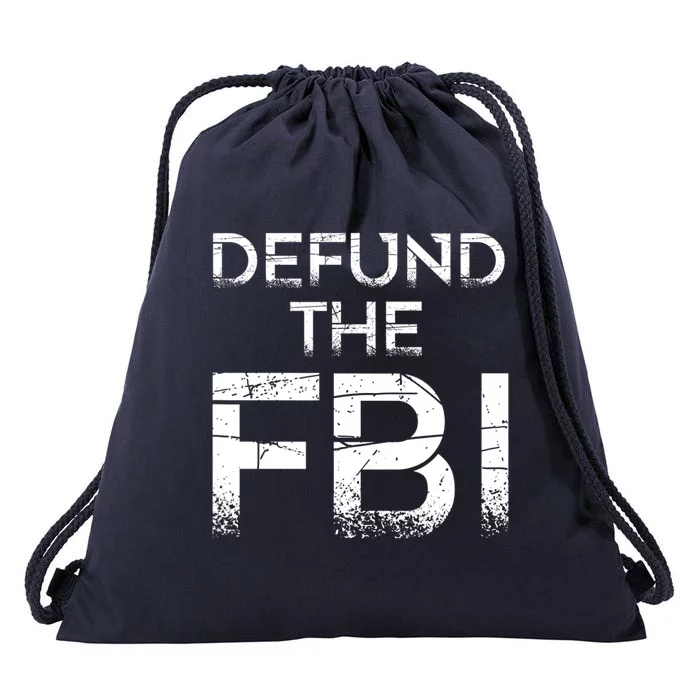 Defund The FBI Vintage Design Drawstring Bag