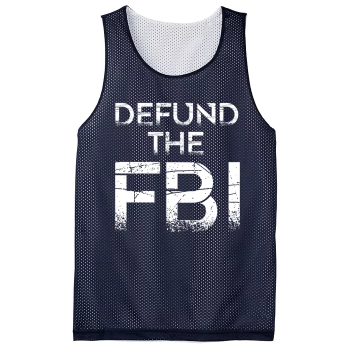 Defund The FBI Vintage Design Mesh Reversible Basketball Jersey Tank