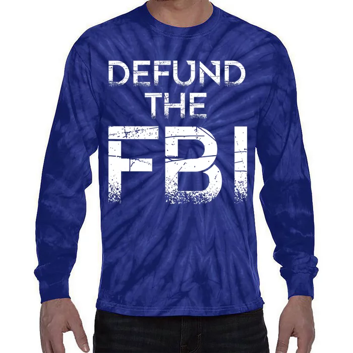 Defund The FBI Vintage Design Tie-Dye Long Sleeve Shirt