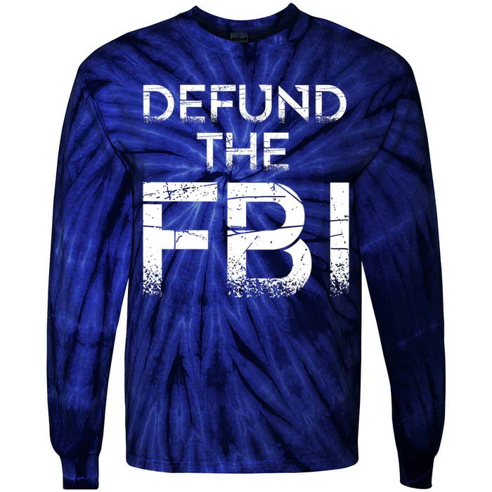 Defund The FBI Vintage Design Tie-Dye Long Sleeve Shirt