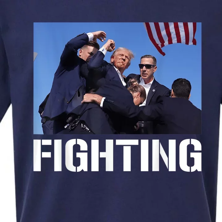 Donald Trump Fighting To Save America Patriotic Republican Sueded Cloud Jersey T-Shirt