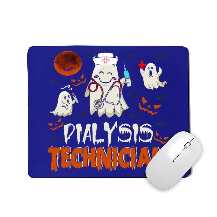 Dialysis Technician Funny Boo Ghost Nurse Squad Halloween Cute Gift Mousepad