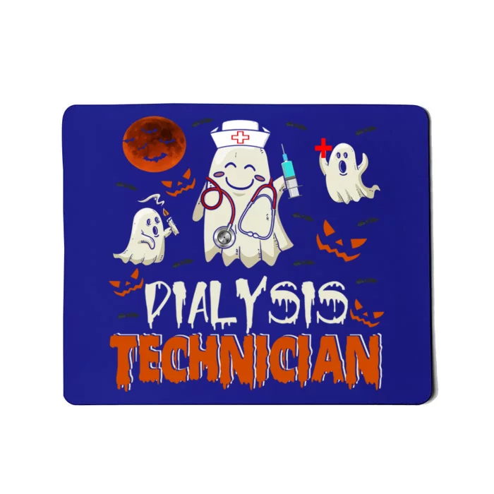 Dialysis Technician Funny Boo Ghost Nurse Squad Halloween Cute Gift Mousepad