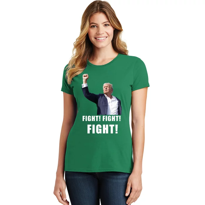 Donald Trump Fight Fighting Fighters Supporters Americans Women's T-Shirt