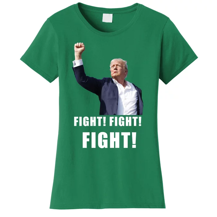 Donald Trump Fight Fighting Fighters Supporters Americans Women's T-Shirt