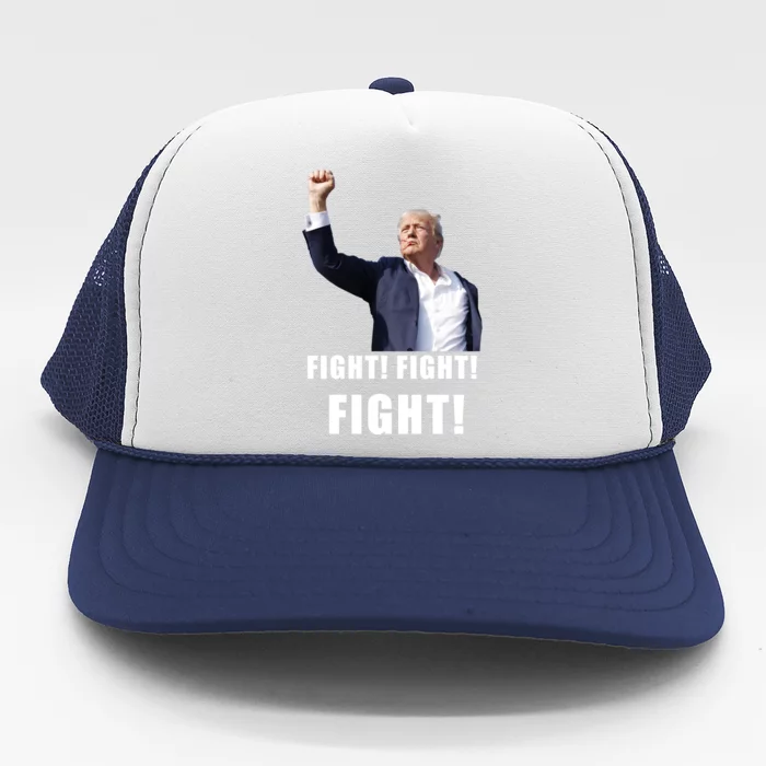 Donald Trump Fight Fighting Fighters Supporters Americans Trucker Hat