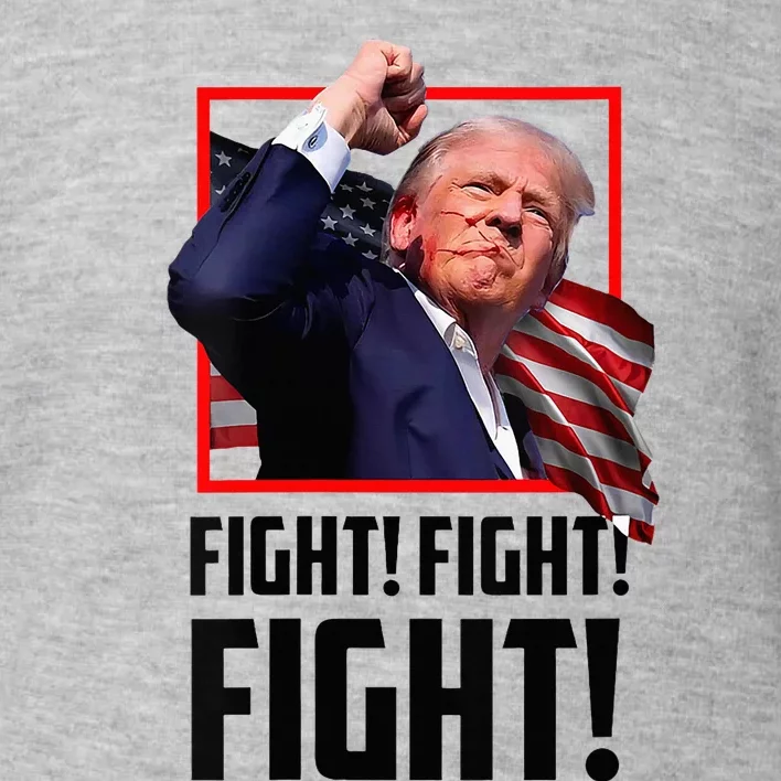 Donald Trump Fight Fighting Fighters Supporters Americans Toddler Sweatshirt