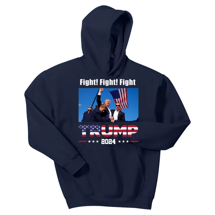 Donald Trump Fight Fighting Fighters Supporters Americans Kids Hoodie