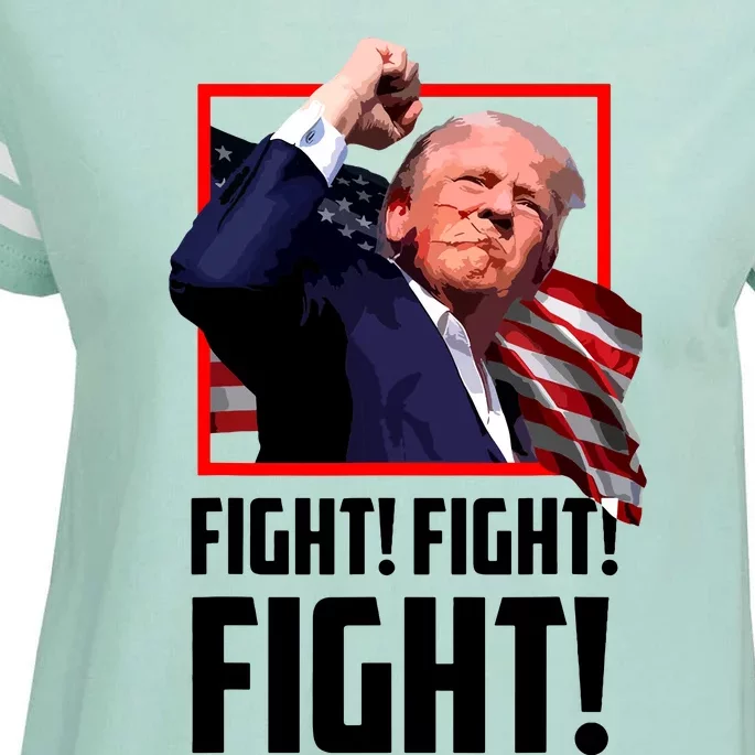 Donald Trump Fight Fighting Fighters Supporters Americans Enza Ladies Jersey Football T-Shirt