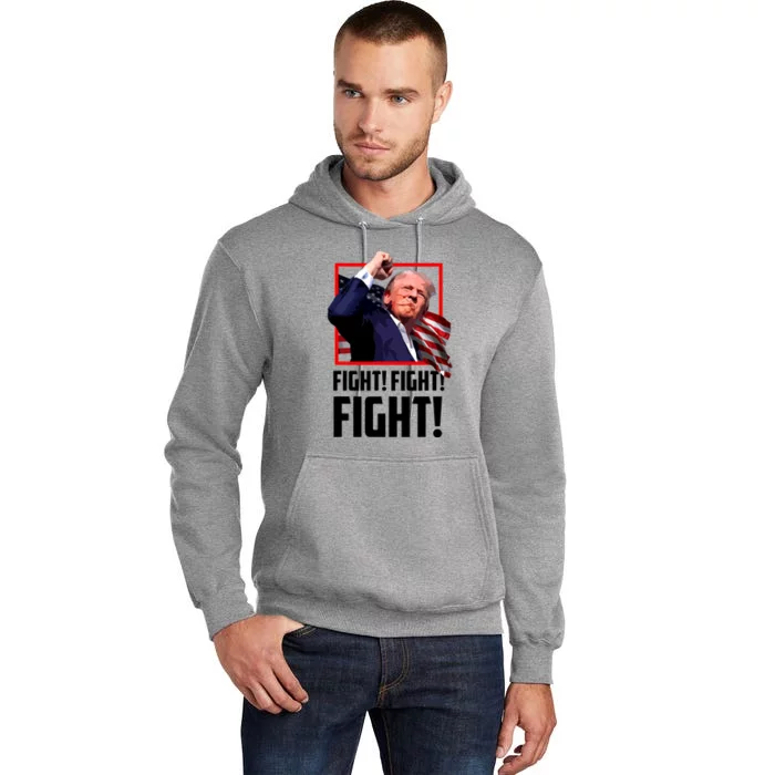 Donald Trump Fight Fighting Fighters Supporters Americans Tall Hoodie