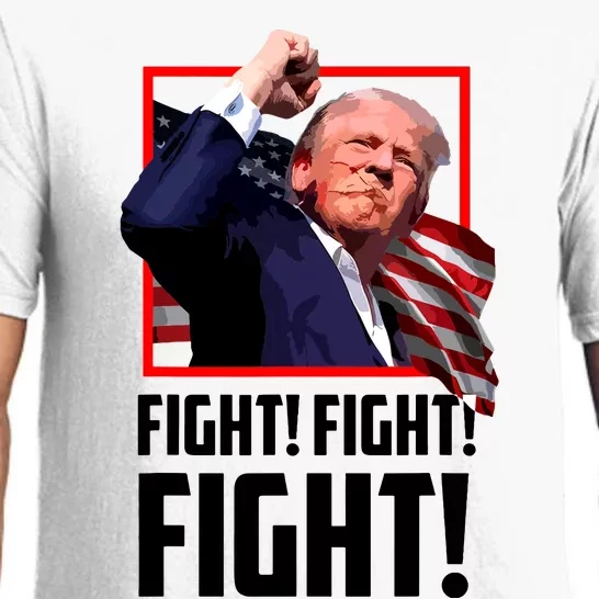 Donald Trump Fight Fighting Fighters Supporters Americans Pajama Set