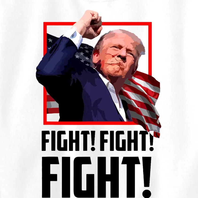 Donald Trump Fight Fighting Fighters Supporters Americans Kids Sweatshirt