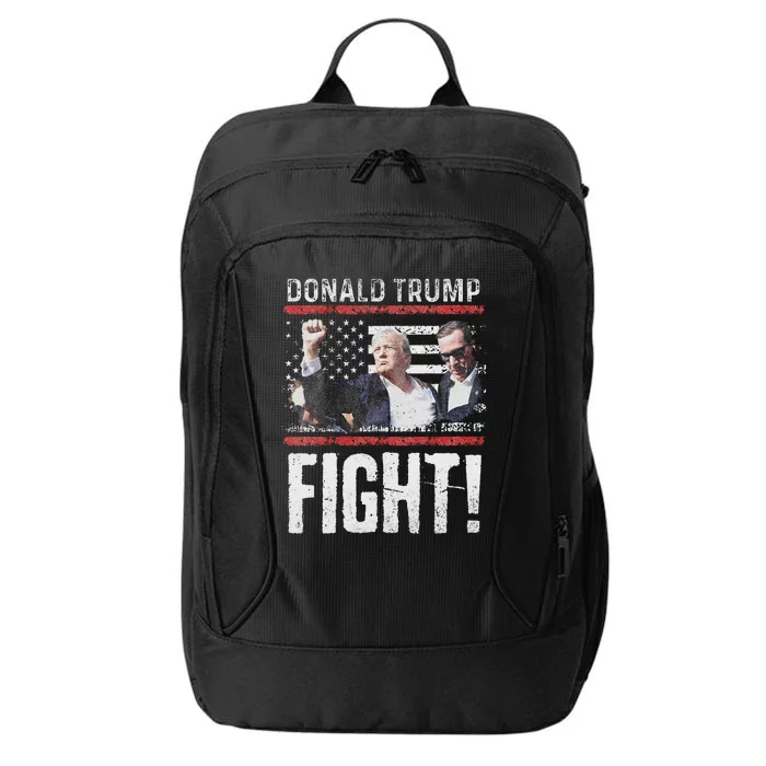 Donald Trump Fist American Flag Trump Fight City Backpack