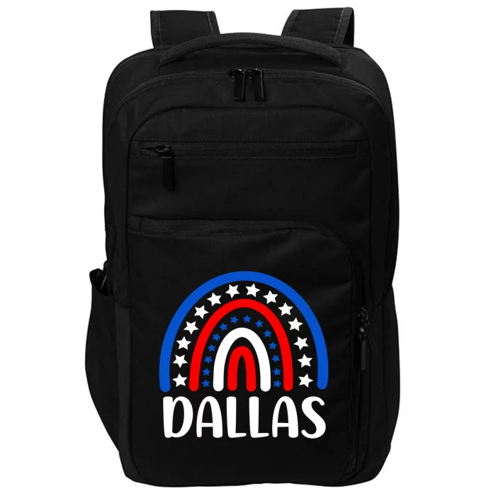 Dallas Texas Funny Gift I Love Dallas Texas Usa Meaningful Gift Impact Tech Backpack