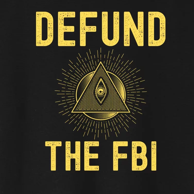 Defund The FBI Conservative Women's Crop Top Tee