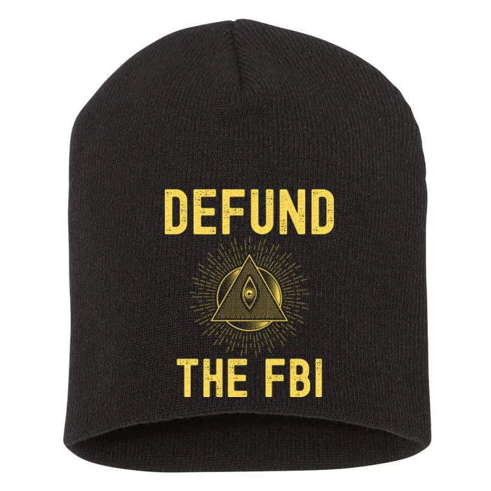 Defund The FBI Conservative Short Acrylic Beanie