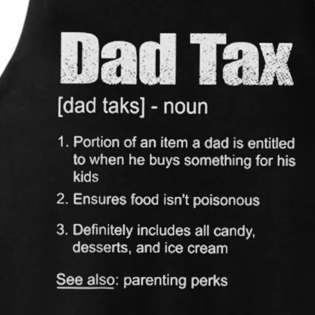 Dad Tax Funny Dad Tax Definition Father's Day Ladies Tri-Blend Wicking Tank