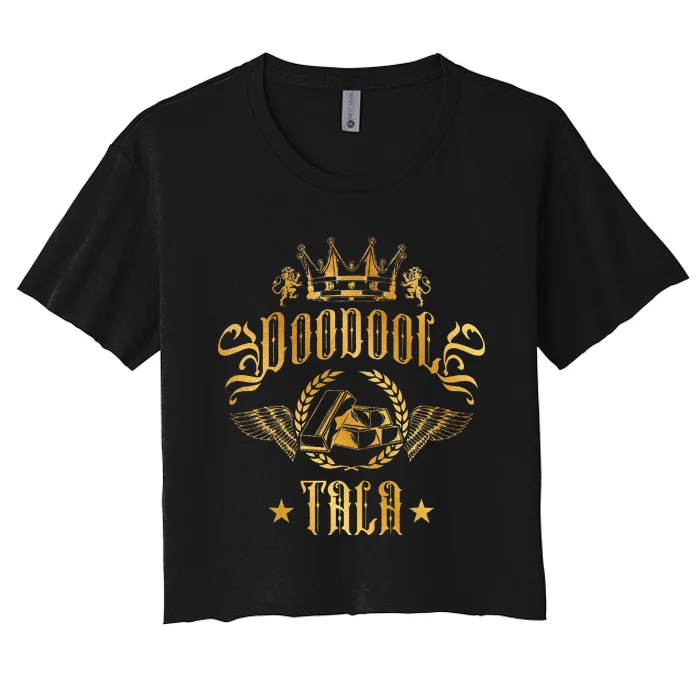 Doodool Tala Funny Iranian Gold Persian Iran Gift Women's Crop Top Tee