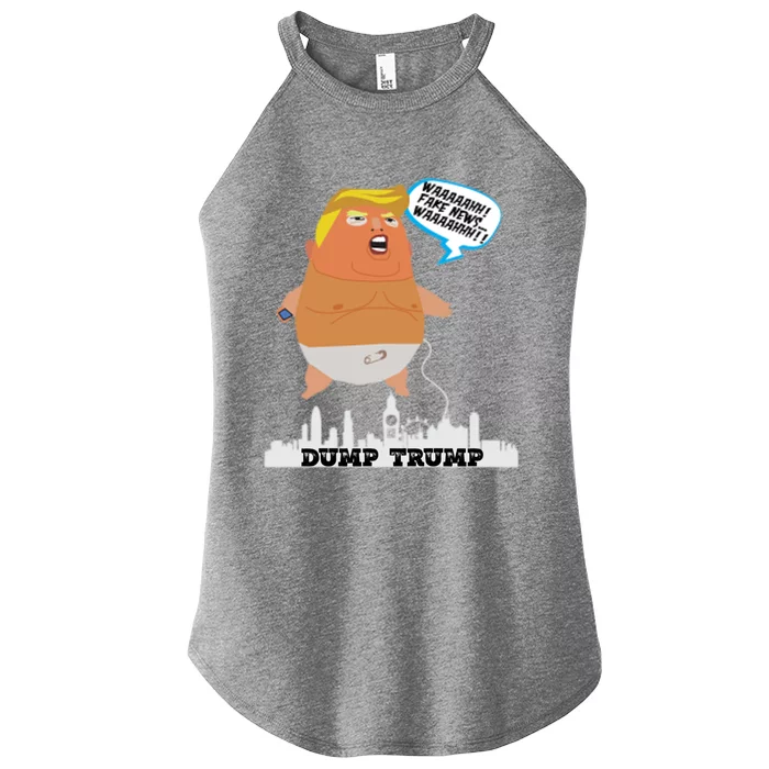 Dump Trump Fake News Gift Women’s Perfect Tri Rocker Tank