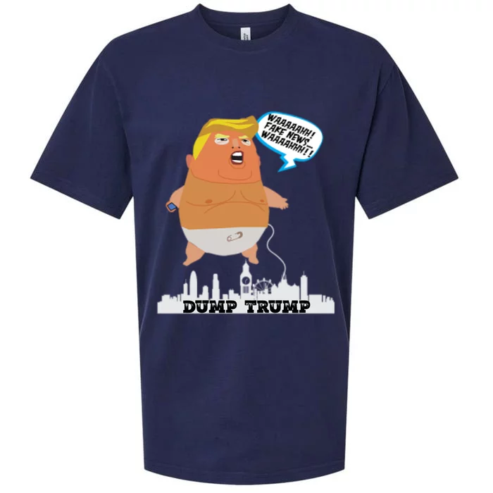 Dump Trump Fake News Gift Sueded Cloud Jersey T-Shirt