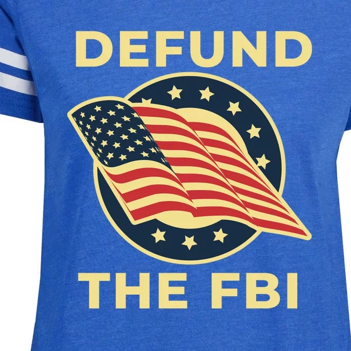 Defund The FBI Conservative Enza Ladies Jersey Football T-Shirt