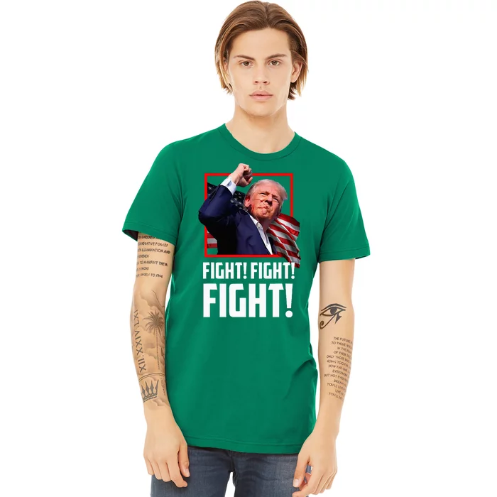 Donald Trump Fight Fighting Fighters Supporters Americans Premium T-Shirt