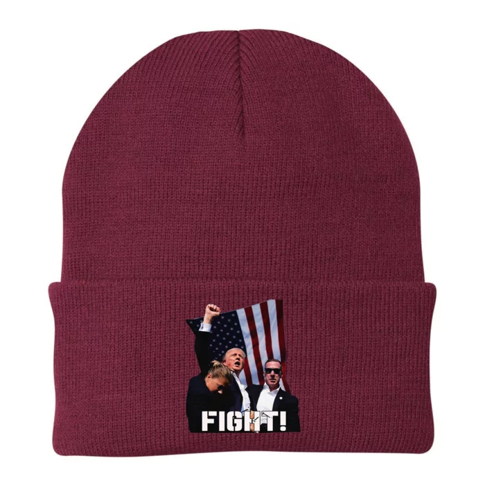 Donald Trump Fight Fighting Fighters Supporters Americans Knit Cap Winter Beanie