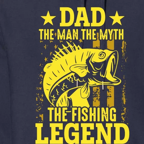 Dad The Fishing Legend Premium Hoodie