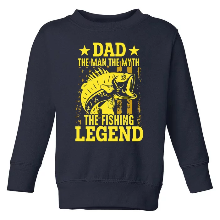 Dad The Fishing Legend Toddler Sweatshirt