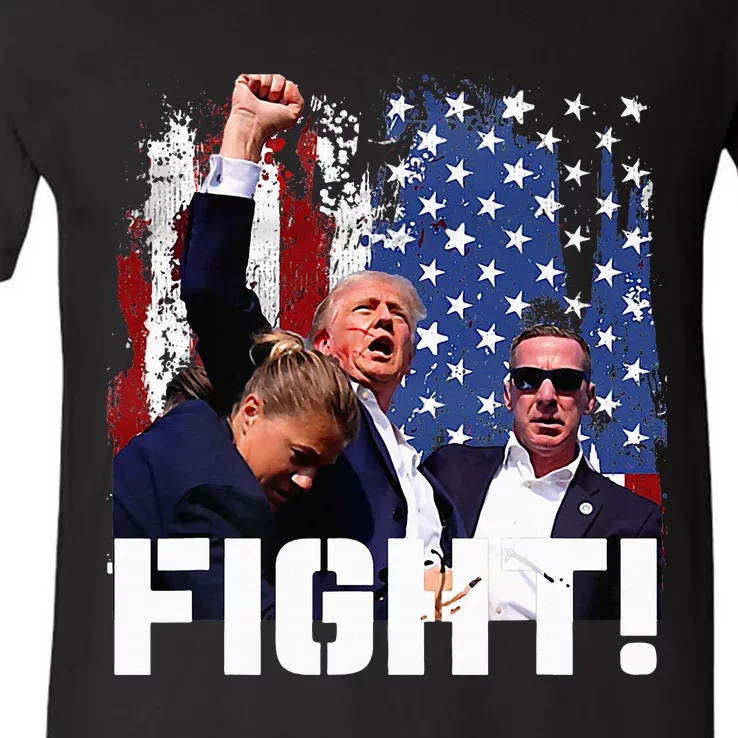 Donald Trump Fist Pump V-Neck T-Shirt