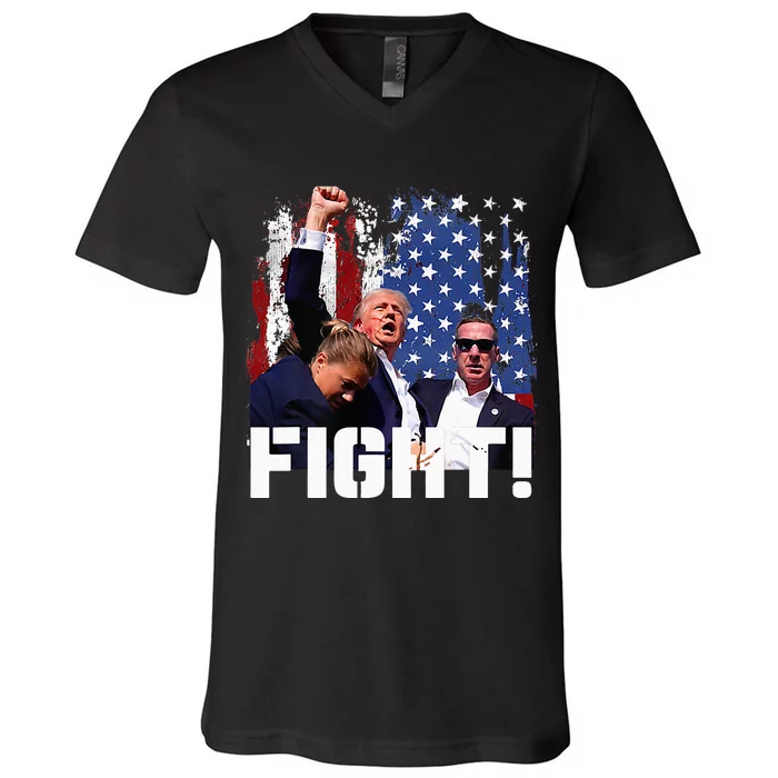 Donald Trump Fist Pump V-Neck T-Shirt