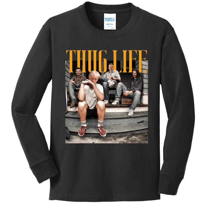 Donald Trump Friends Thug Life Kids Long Sleeve Shirt