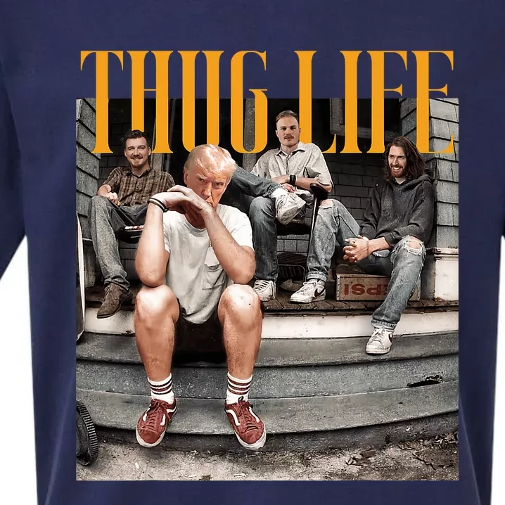 Donald Trump Friends Thug Life Sueded Cloud Jersey T-Shirt