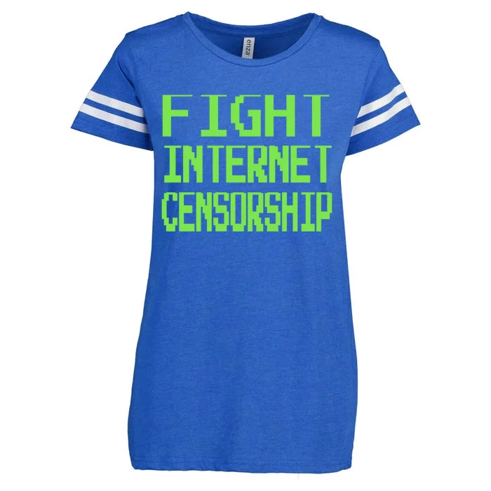 Defend The First Adt Fight Internet Censorship Meme Cool Gift Enza Ladies Jersey Football T-Shirt