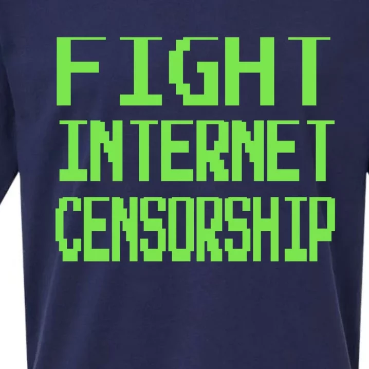 Defend The First Adt Fight Internet Censorship Meme Cool Gift Sueded Cloud Jersey T-Shirt