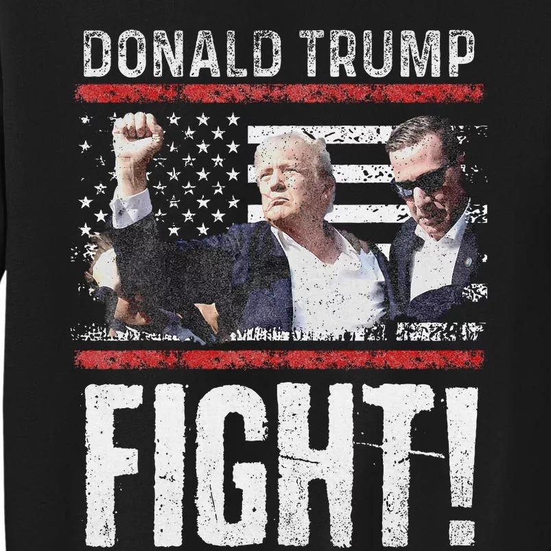 Donald Trump Fist American Flag Trump Fight Sweatshirt