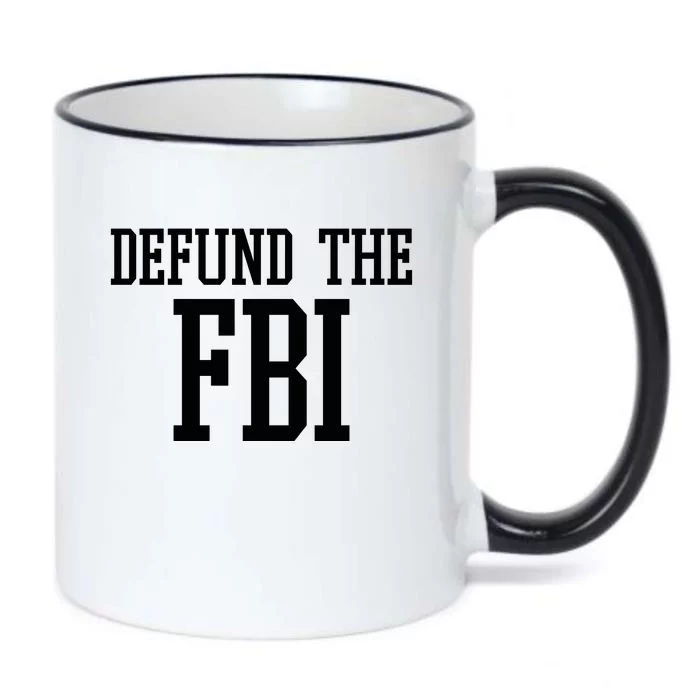 Defund The FBI Civil Rights Black Color Changing Mug