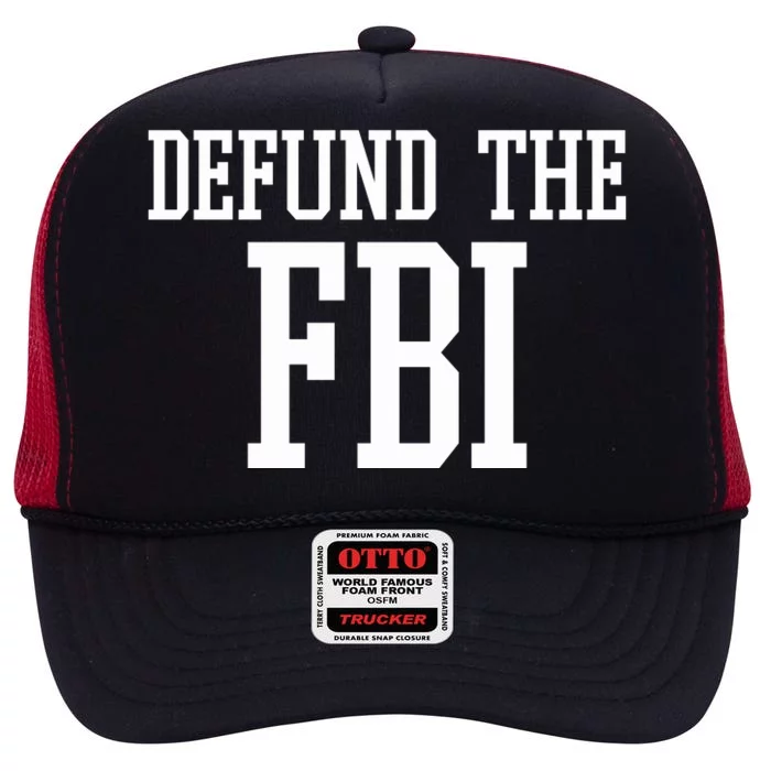 Defund The FBI Civil Rights High Crown Mesh Trucker Hat