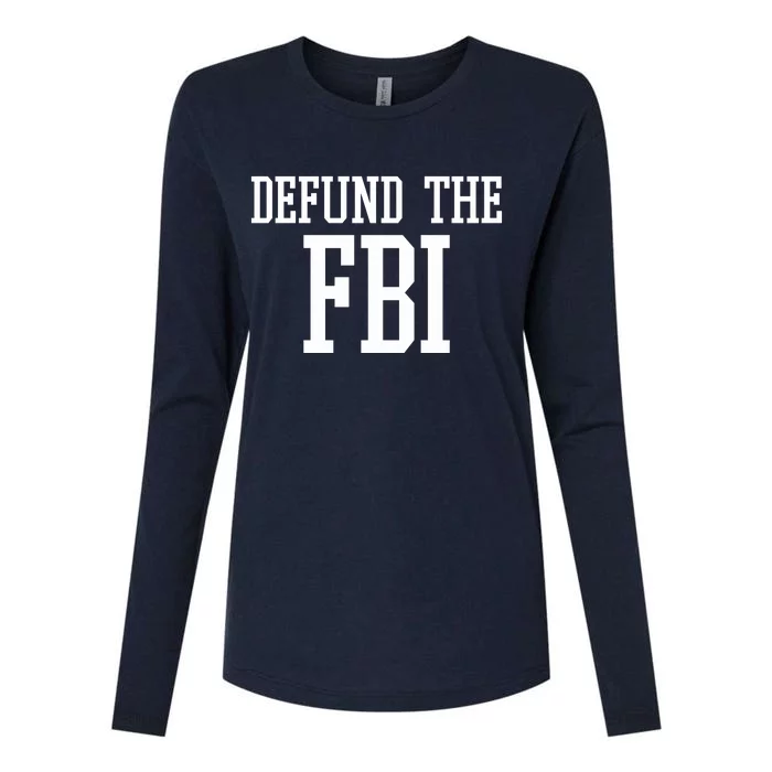 Defund The FBI Civil Rights Womens Cotton Relaxed Long Sleeve T-Shirt