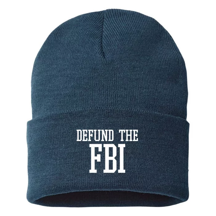 Defund The FBI Civil Rights Sustainable Knit Beanie