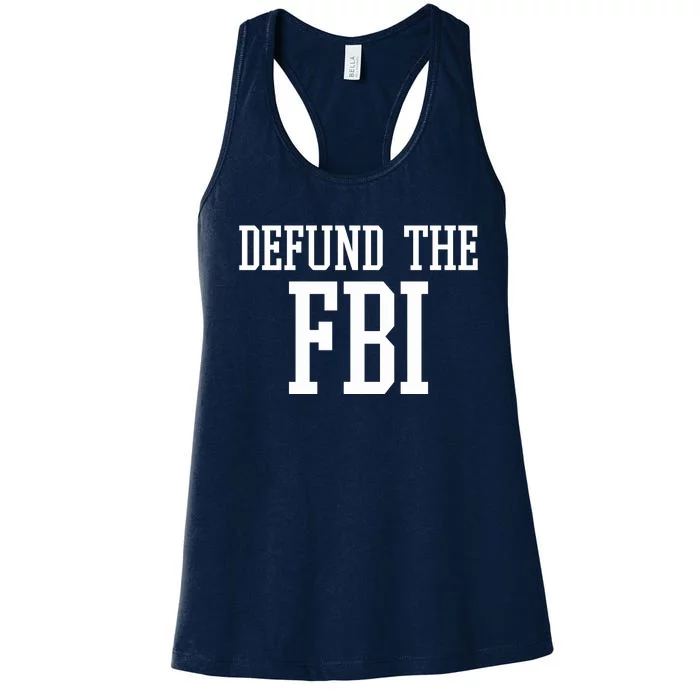 Defund The FBI Civil Rights Women's Racerback Tank